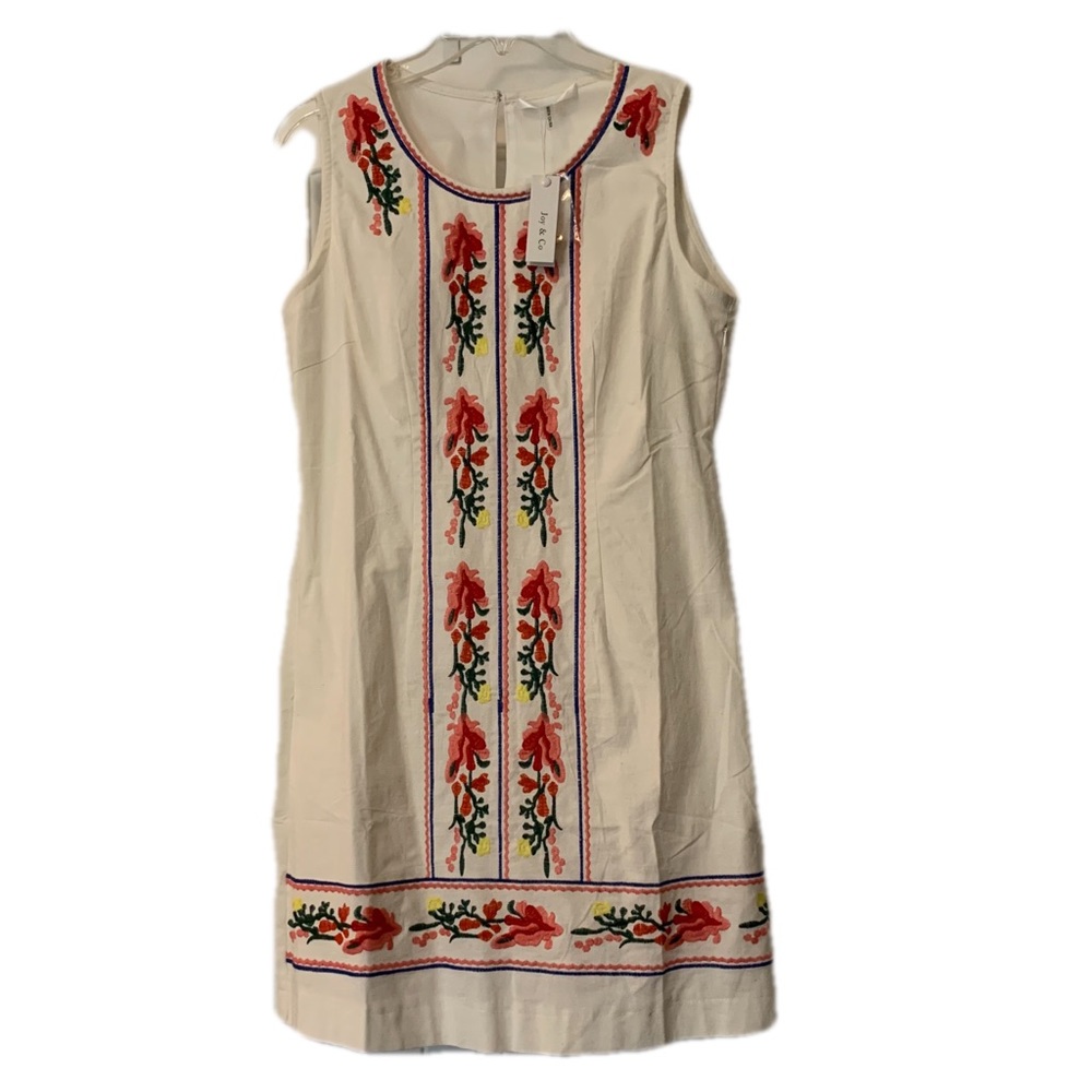 Off-White Embroidered Dress